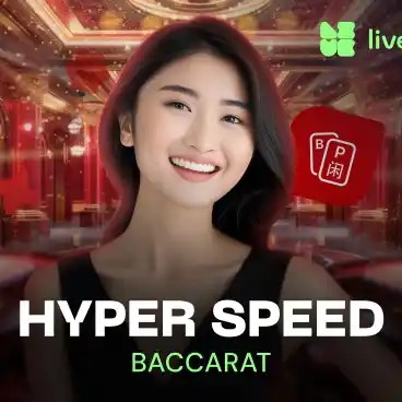 Hyper Speed Baccarat logo by Evolution Trino Casino
