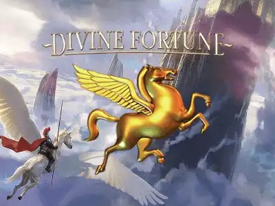 Divine Fortune slot logo by NetEnt at Trino Casino