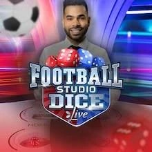 Official Live Dealer logo: Football Studio Dice by Evolution at Trino Casino
