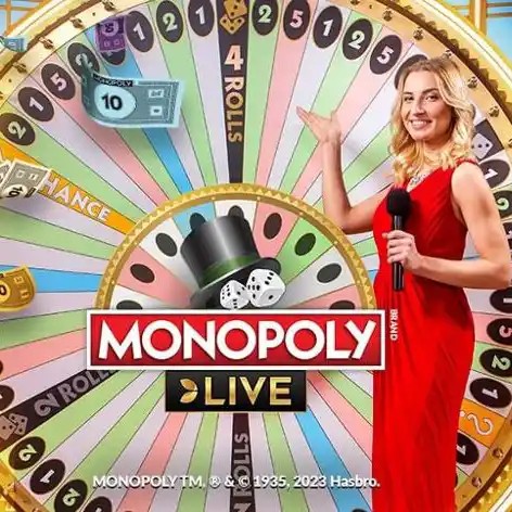 Monopoly Live logo by Evolution at Trino Casino
