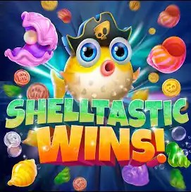 Shelltastic Wins logo by Jili Games Trino Casino