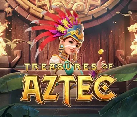 Treasures of Aztec online game logo by PG Soft on trinocasino-gr.gr
